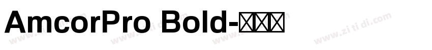 AmcorPro Bold字体转换
